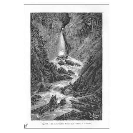 Suisse . Cascade Rosenlauï