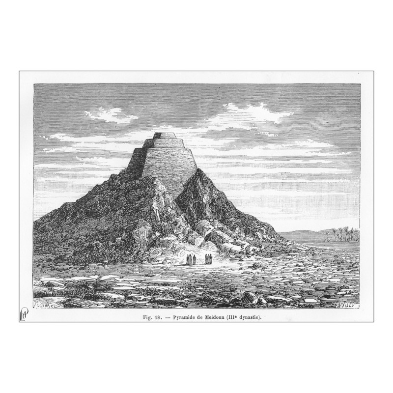 Egypte . Pyramide Meidoun